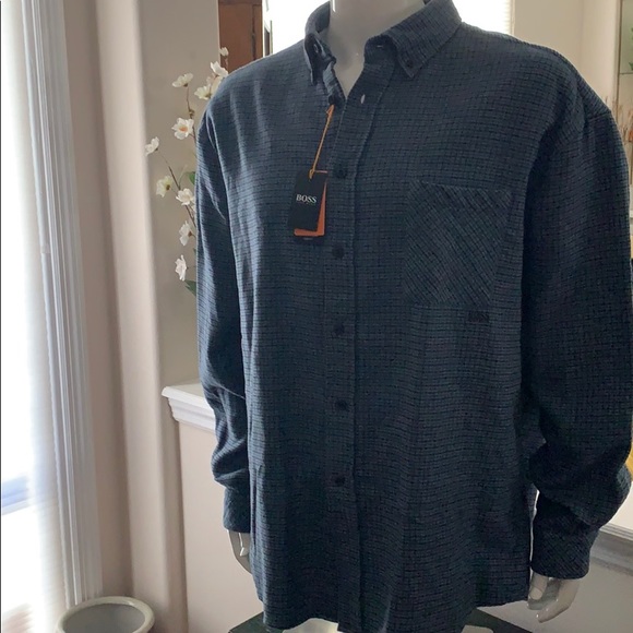 Hugo Boss Leight Flannel Shirt - Picture 1 of 6